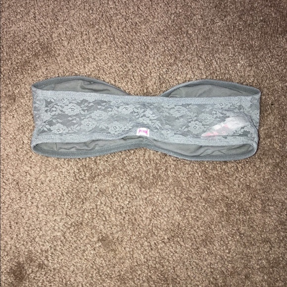 PINK Victoria’s Secret Grey Bandeau NEVER WORN - Picture 5 of 6